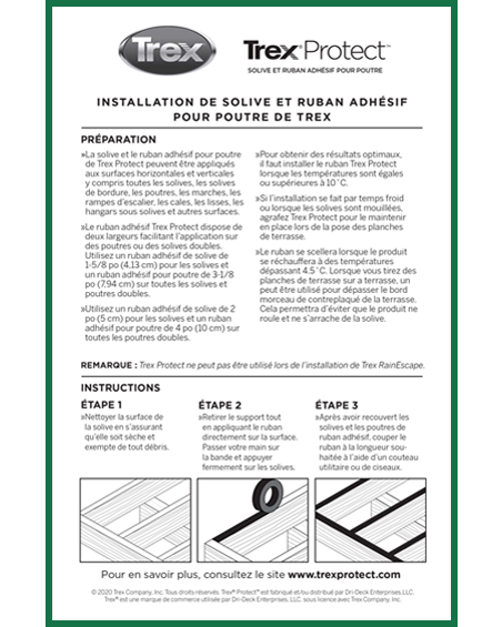 Deck Joists & Beam Tape for Waterproofing | Trex Protect