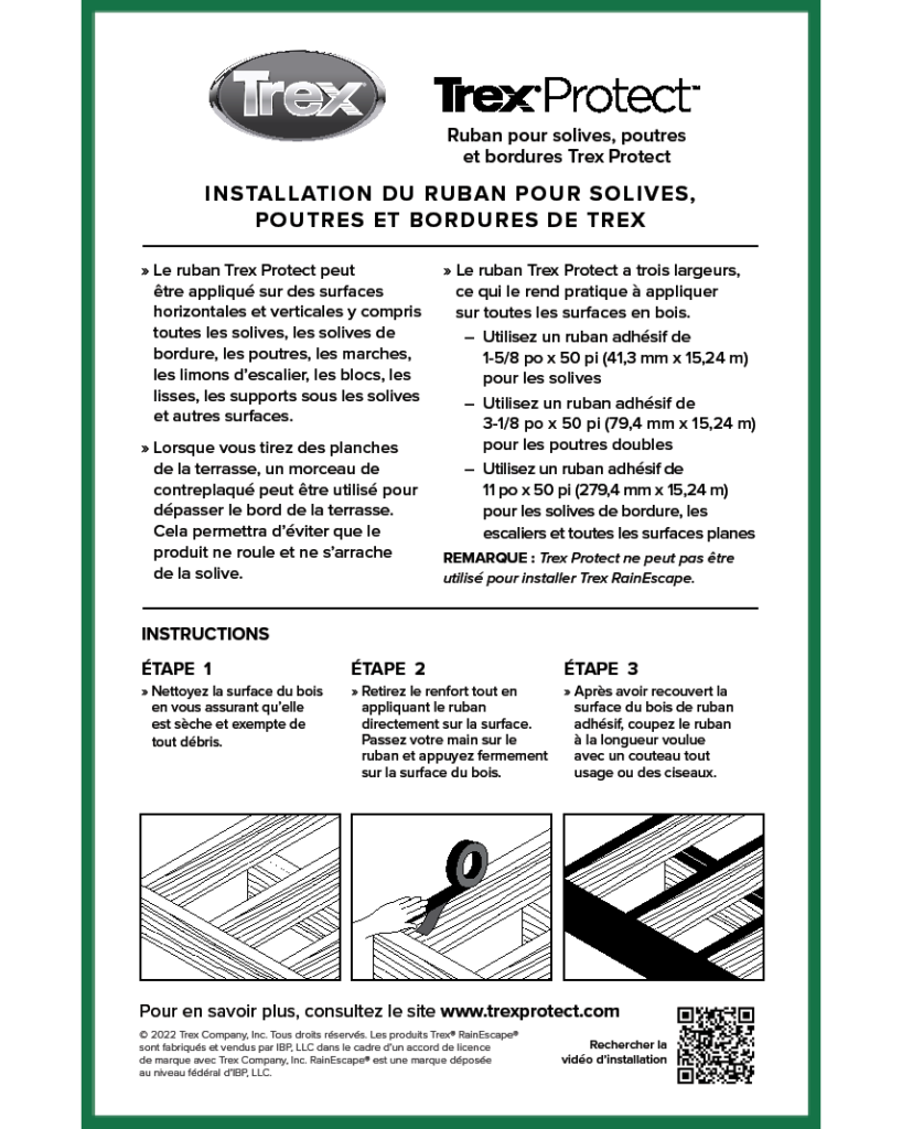 Deck Joist, Beam and Rim Tape | Trex Protect
