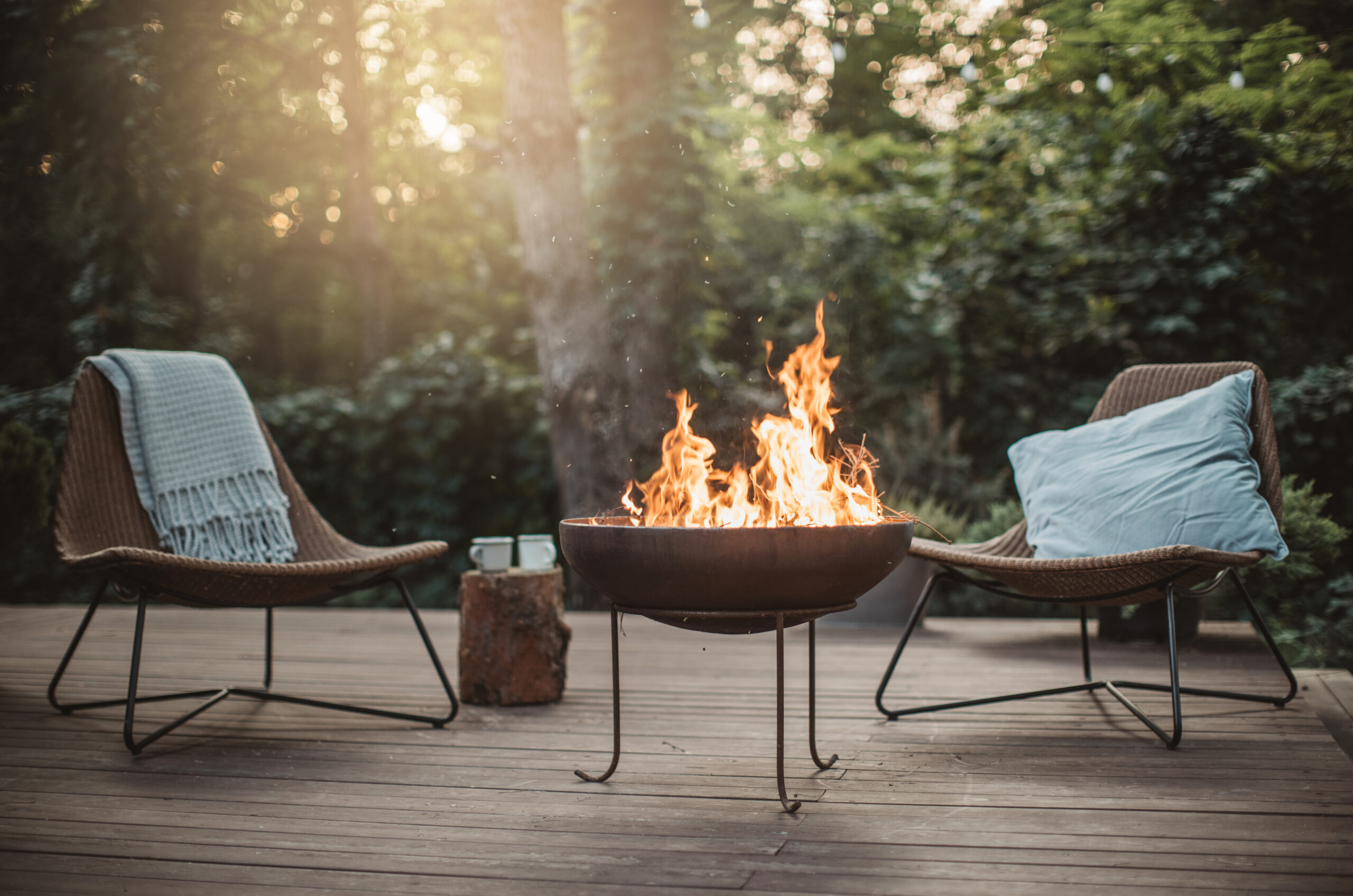 Can I Put a Fire Pit on a Wood Deck? Deck Joist, Beam & Rim Tape